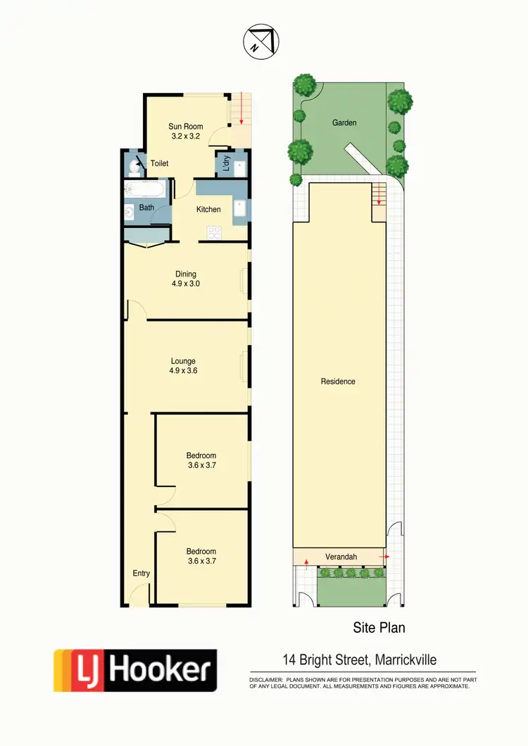 Floorplan of Homely house listing, 14 Bright Street, Marrickville NSW 2204
