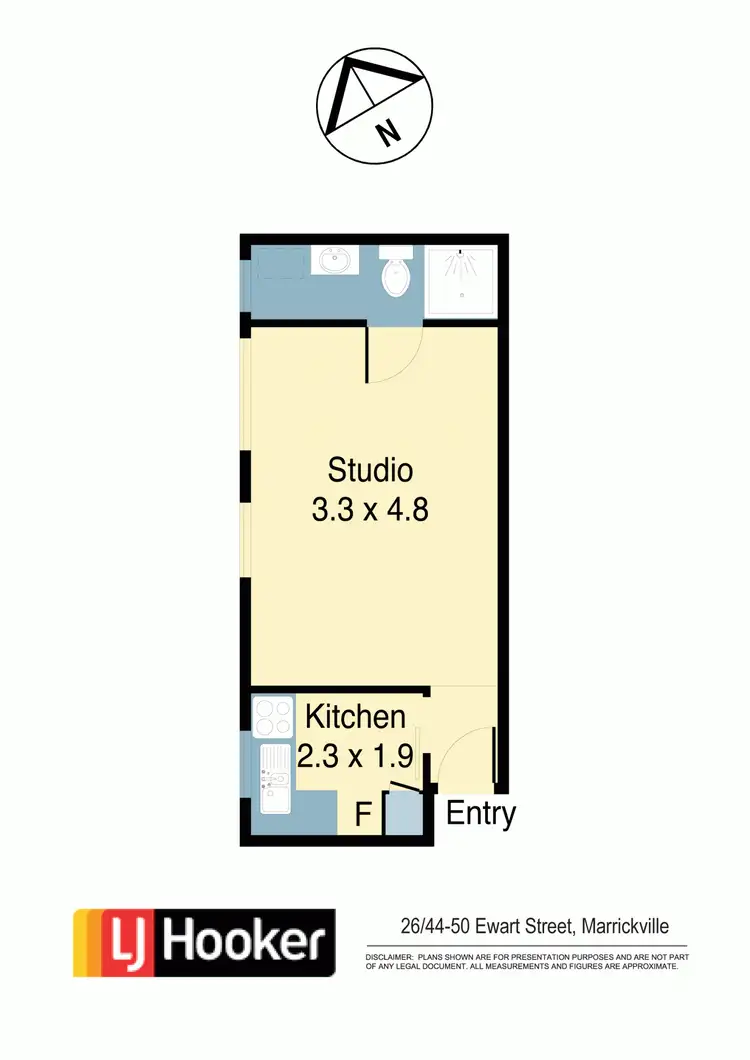 Floorplan of Homely apartment listing, 26/44-50 Ewart Street, Marrickville NSW 2204