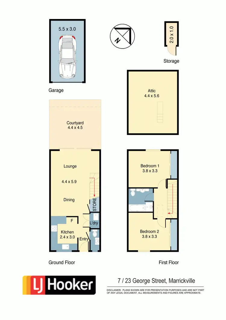 Floorplan of Homely apartment listing, 7/23 George Street, Marrickville NSW 2204
