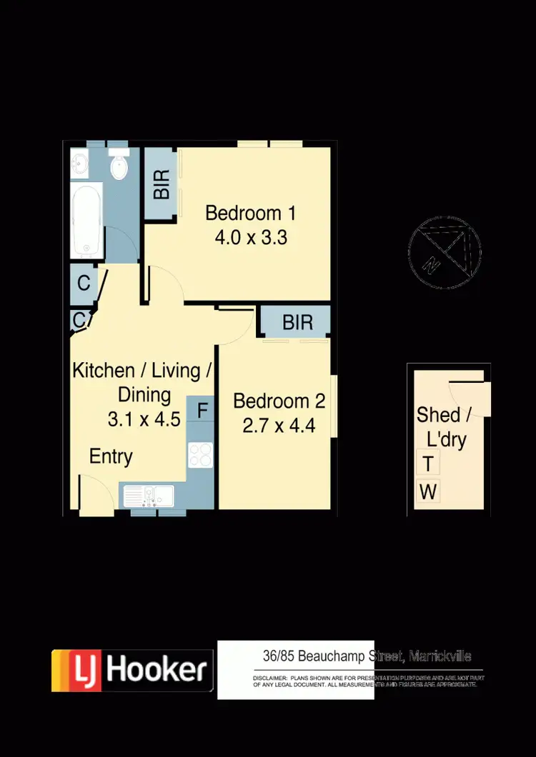 Floorplan of Homely apartment listing, 36/85-87 Beauchamp Street, Marrickville NSW 2204