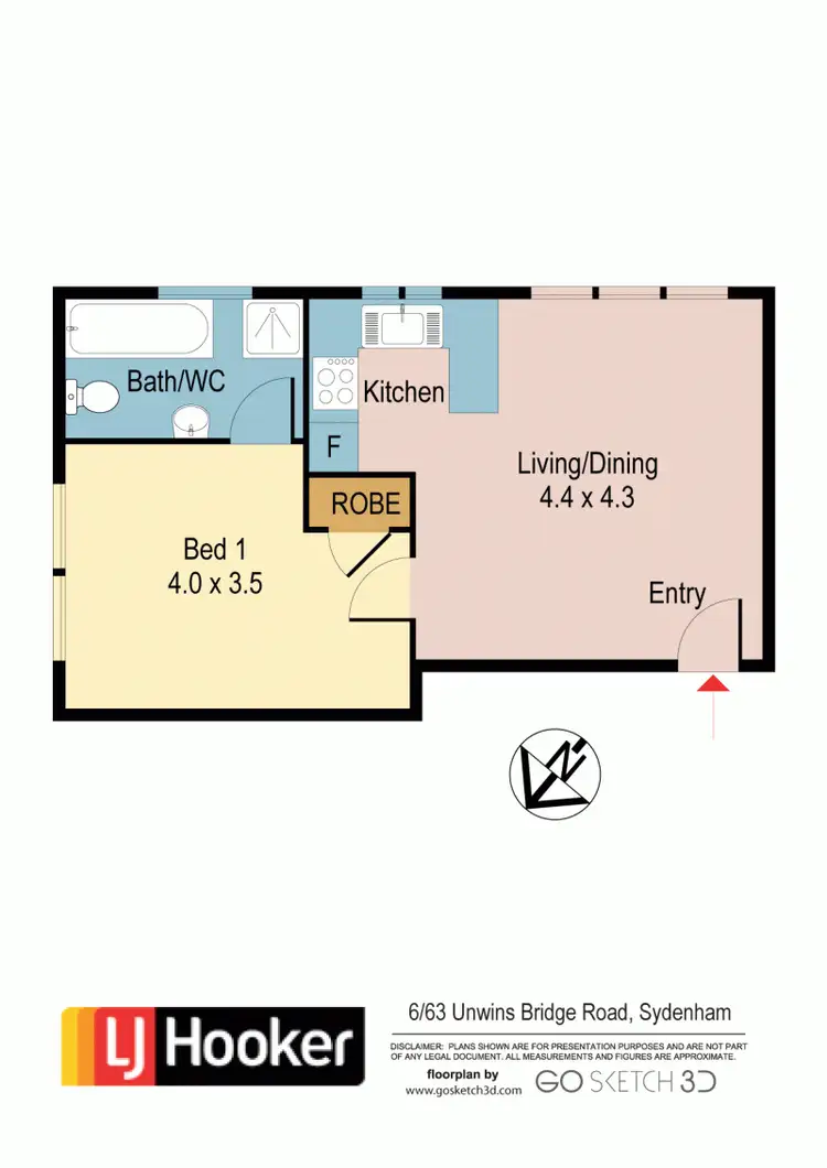 Floorplan of Homely apartment listing, 6/63 Unwins Bridge Rd, Sydenham NSW 2044