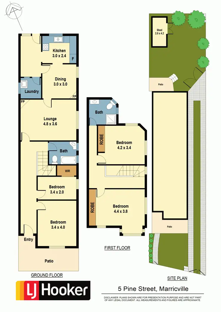 Floorplan of Homely house listing, 5 Pine Street, Marrickville NSW 2204