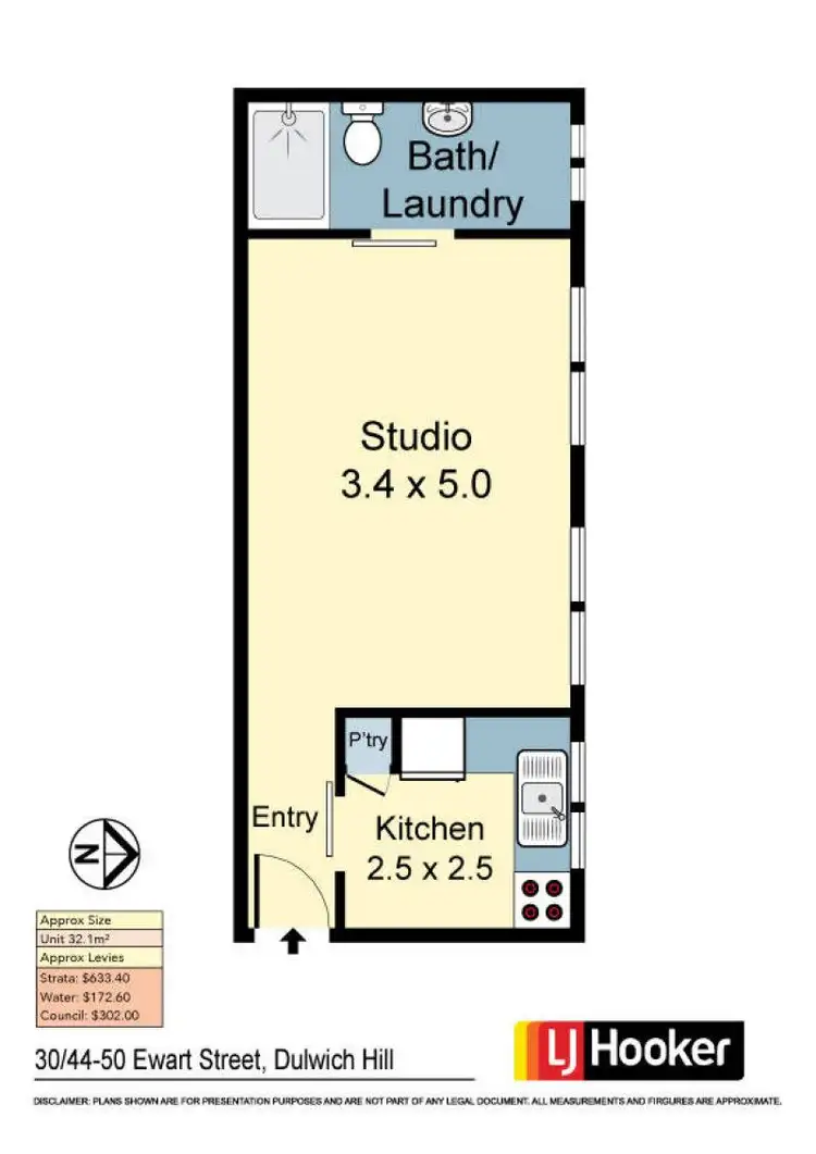 Floorplan of Homely apartment listing, 30/44 Ewart Street, Marrickville NSW 2204