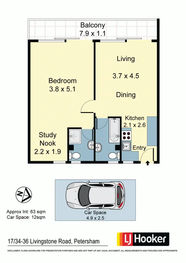 Floorplan of Homely apartment listing, 17/34-36 Livingstone Road, Petersham NSW 2049