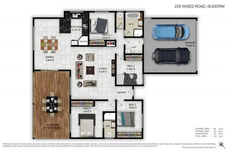Floorplan of Homely house listing, 226 Wises Rd, Buderim QLD 4556