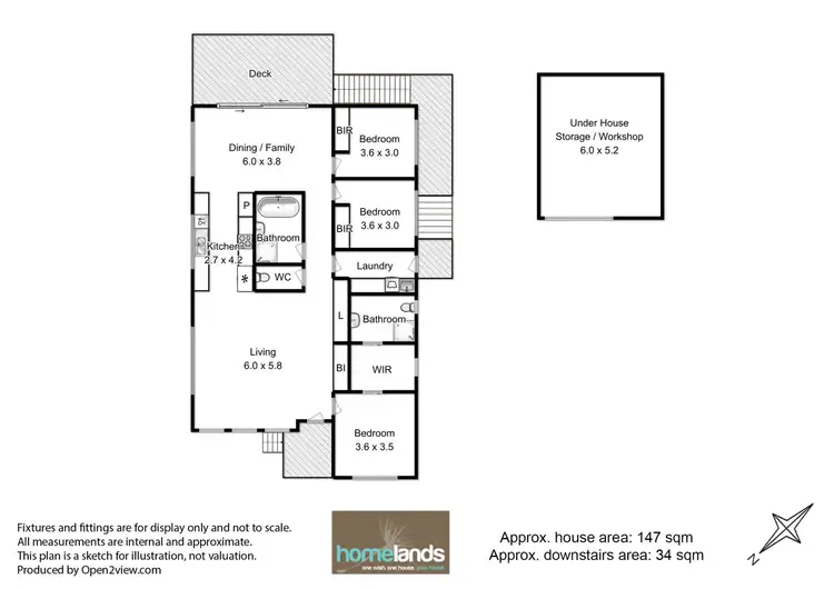 Floorplan of Homely house listing, 22 Elizabeth Street, Ranelagh TAS 7109