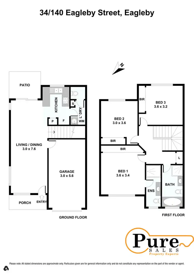 Floorplan of Homely townhouse listing, 34/140 Eagleby Road, Eagleby QLD 4207