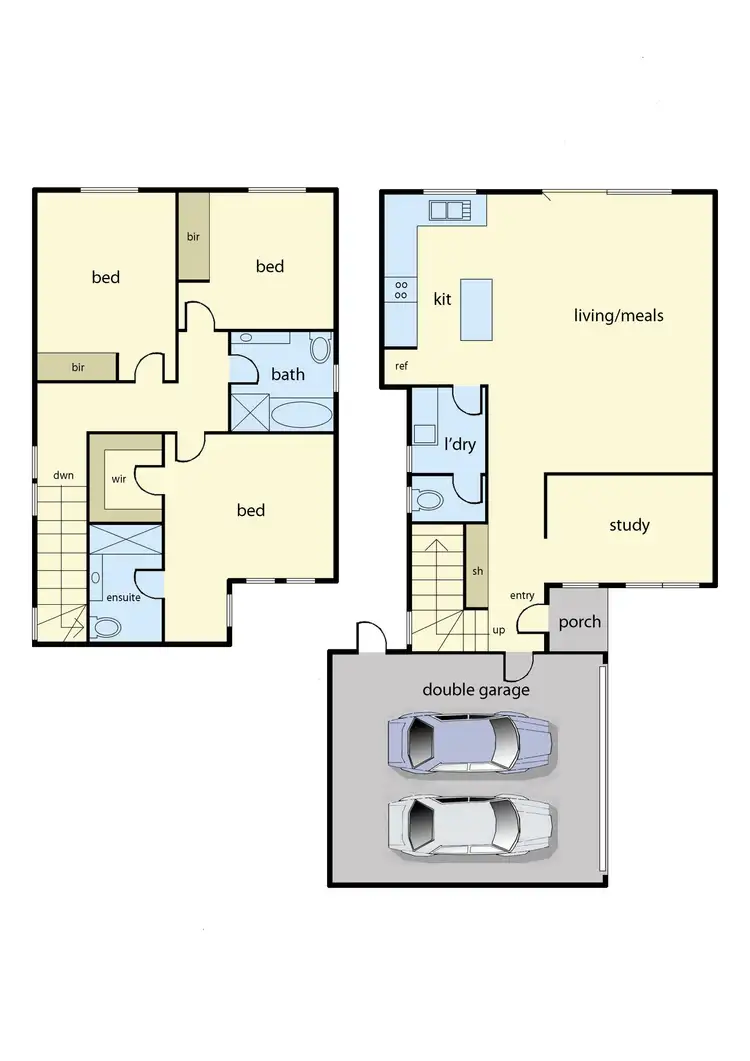 Floorplan of Homely townhouse listing, 6/16 Macpherson Street, Dandenong VIC 3175