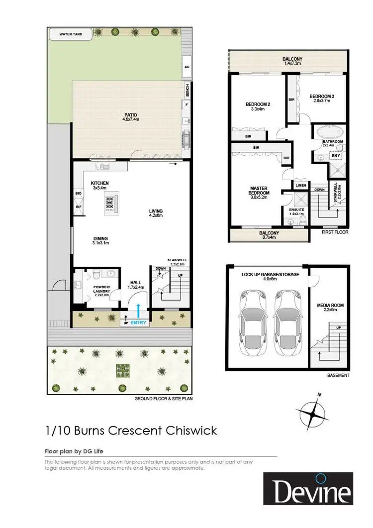 Floorplan of Homely house listing, 1/10 Burns Crescent, Chiswick NSW 2046