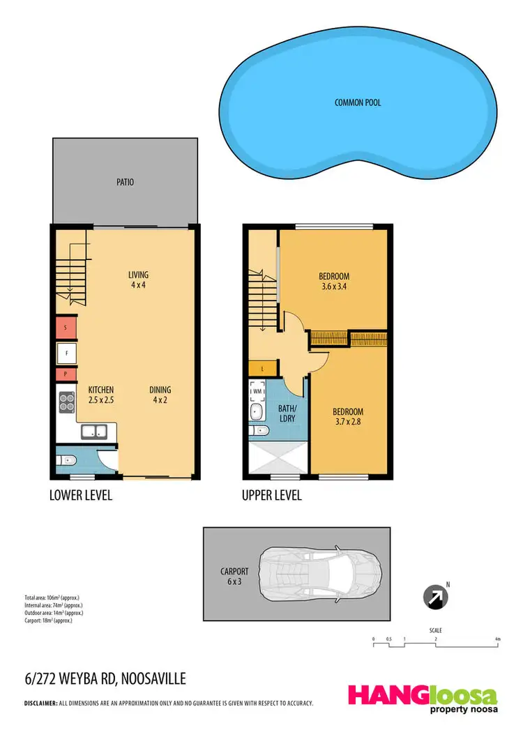 Floorplan of Homely unit listing, 6/272 Weyba Road, Noosaville QLD 4566