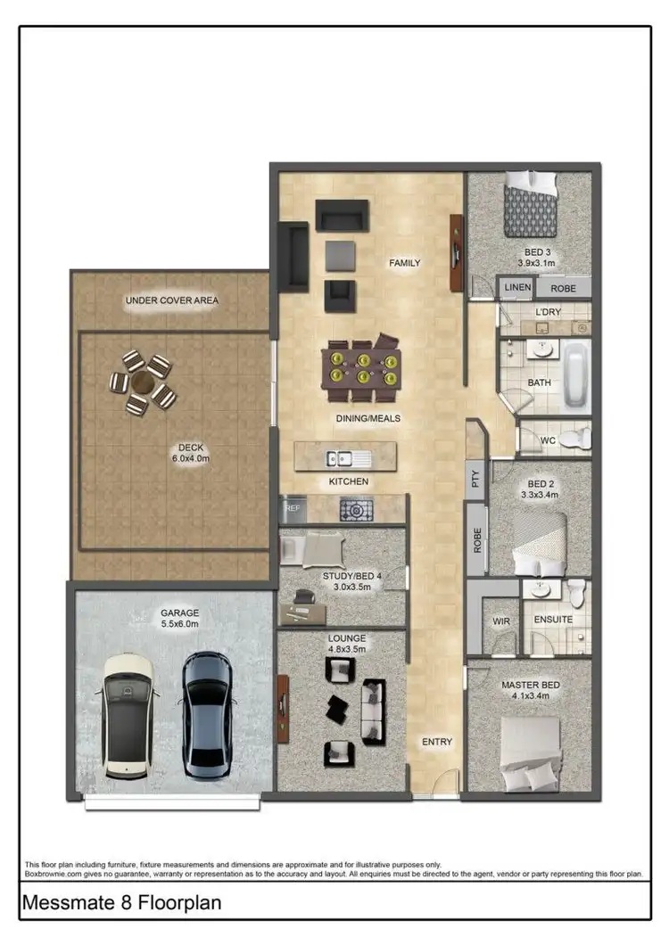 Floorplan of Homely house listing, 8 Messmate Terrace, Inverloch VIC 3996