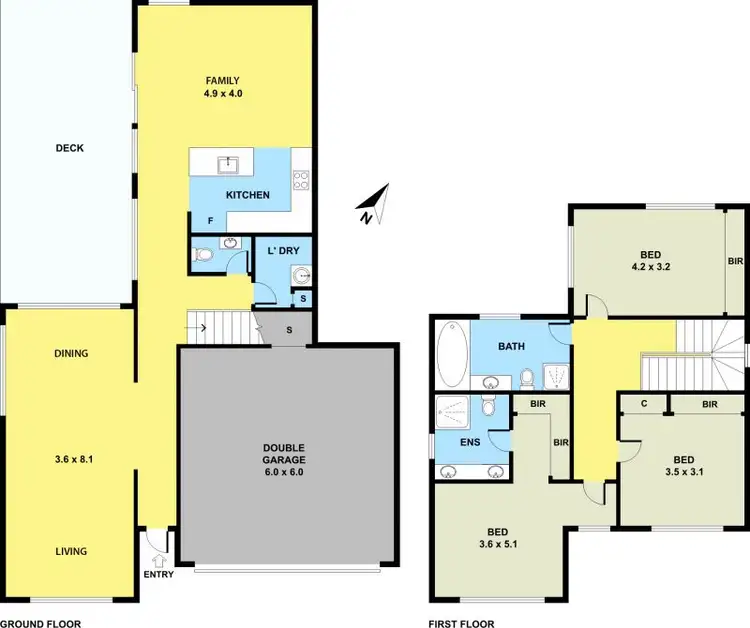 Floorplan of Homely house listing, 4 KIMBERLEY GROVE, Waterways VIC 3195