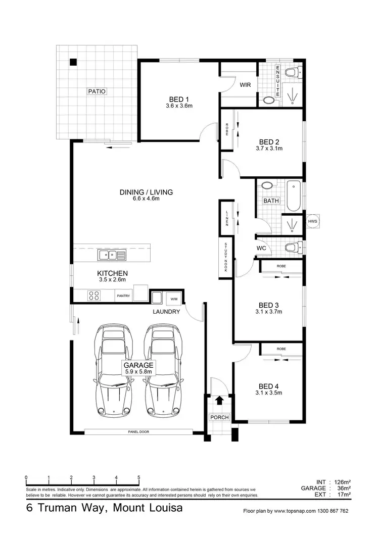 Floorplan of Homely house listing, 6 Truman Way, Mount Louisa QLD 4814