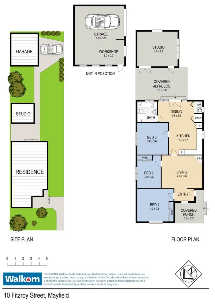 Floorplan of Homely house listing, 10 Fitzroy Street, Mayfield NSW 2304
