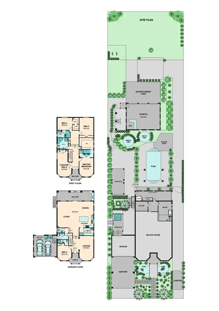 Floorplan of Homely house listing, 80 Eastern Ridge, Hidden Valley VIC 3756