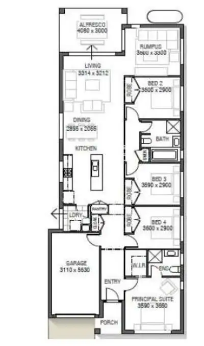 Floorplan of Homely house listing, Lot 23 Eighteenth Avenue, Austral NSW 2179