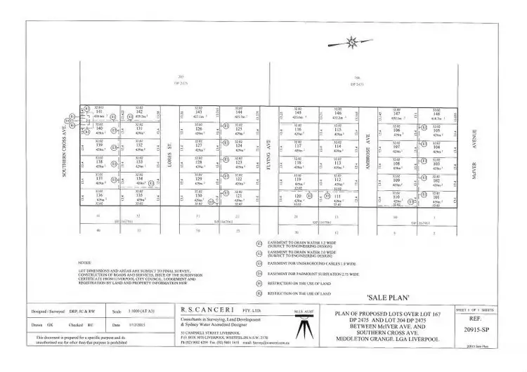 Floorplan of Homely land listing, 125 Flying Avenue, Middleton Grange NSW 2171