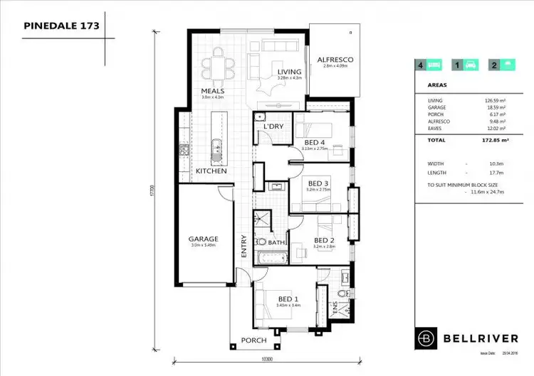 Floorplan of Homely house listing, Lot 8 Hartlepool Road, Edmondson Park NSW 2174