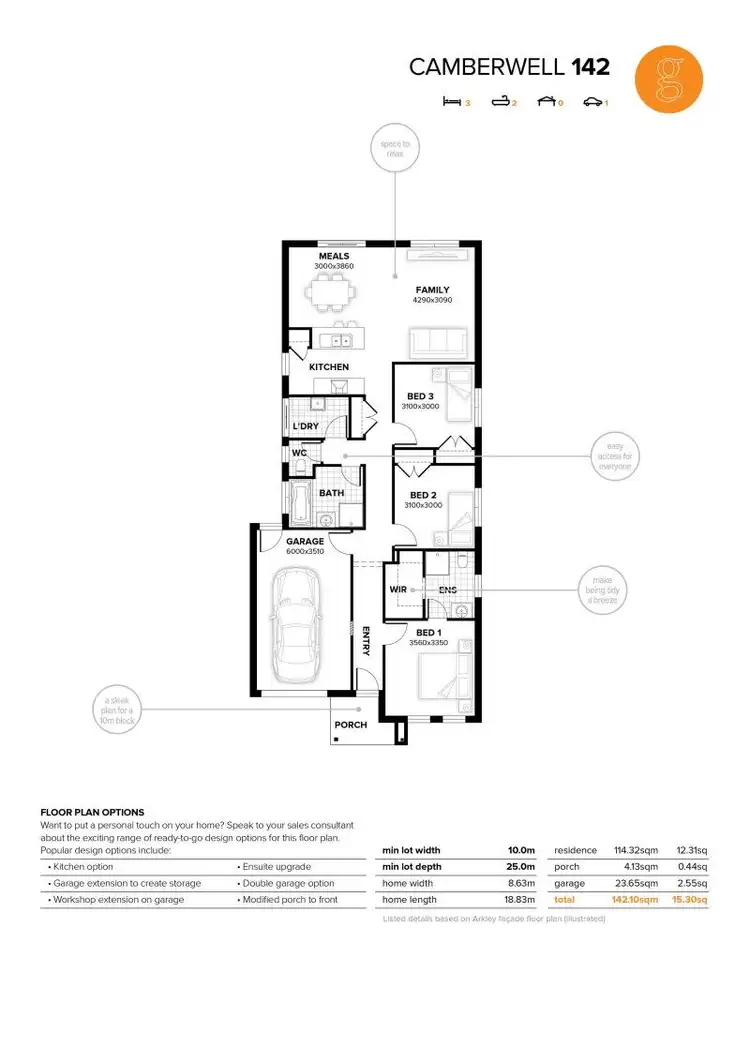 Floorplan of Homely house listing, Lot 18 200 Seventh Avenue, Austral NSW 2179