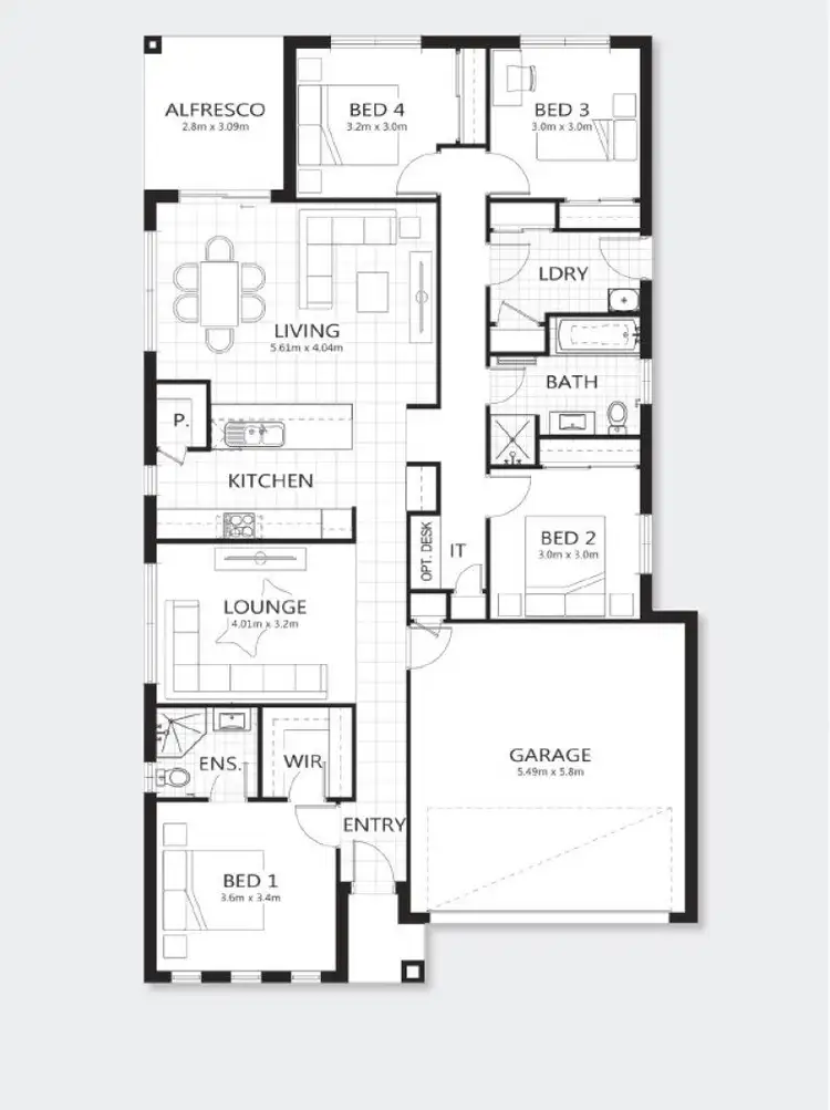 Floorplan of Homely house listing, LOT-121 Flying Avenue, Middleton Grange NSW 2171