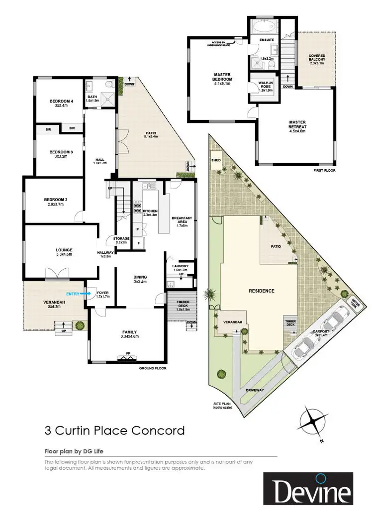 Floorplan of Homely house listing, 3 Curtin Place, Concord NSW 2137