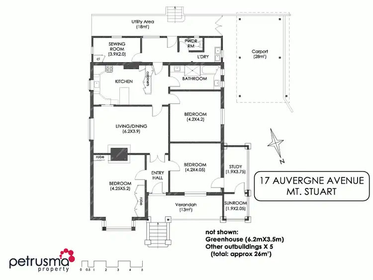 Floorplan of Homely house listing, 17 Auvergne Avenue, Mount Stuart TAS 7000
