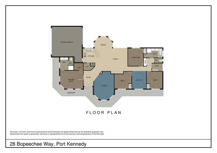 Floorplan of Homely house listing, 28 Bopeechee Way, Port Kennedy WA 6172
