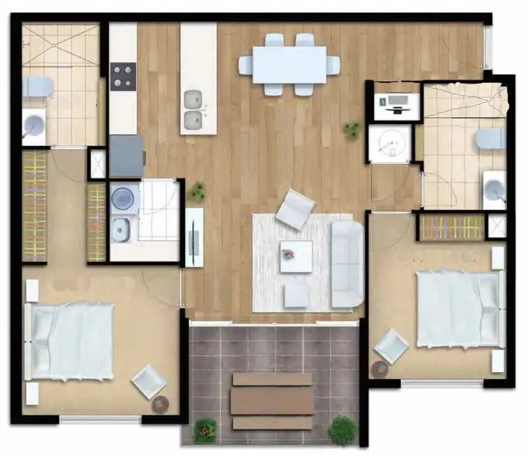 Floorplan of Homely unit listing, 3204/31 Bourton Road, Merrimac QLD 4226