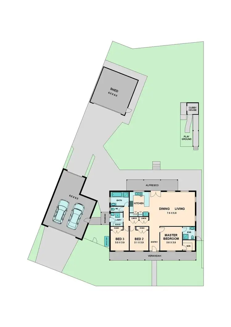 Floorplan of Homely house listing, 65 Rupert Street, Broadford VIC 3658
