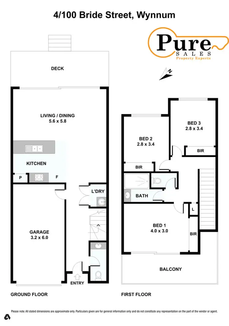 Floorplan of Homely townhouse listing, 4/100 Bride Street, Wynnum QLD 4178