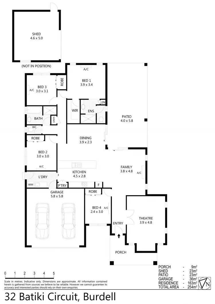 Floorplan of Homely house listing, 32 Batiki Circuit, Burdell QLD 4818