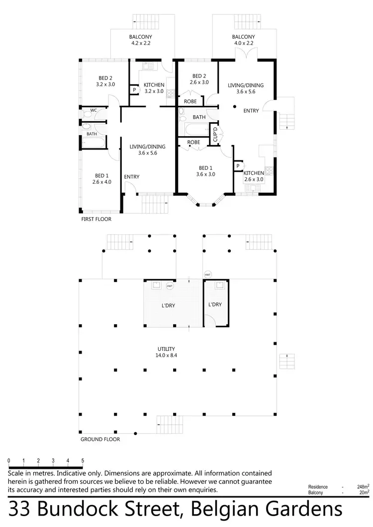 Floorplan of Homely semi-detached listing, 33 Bundock Street, Belgian Gardens QLD 4810