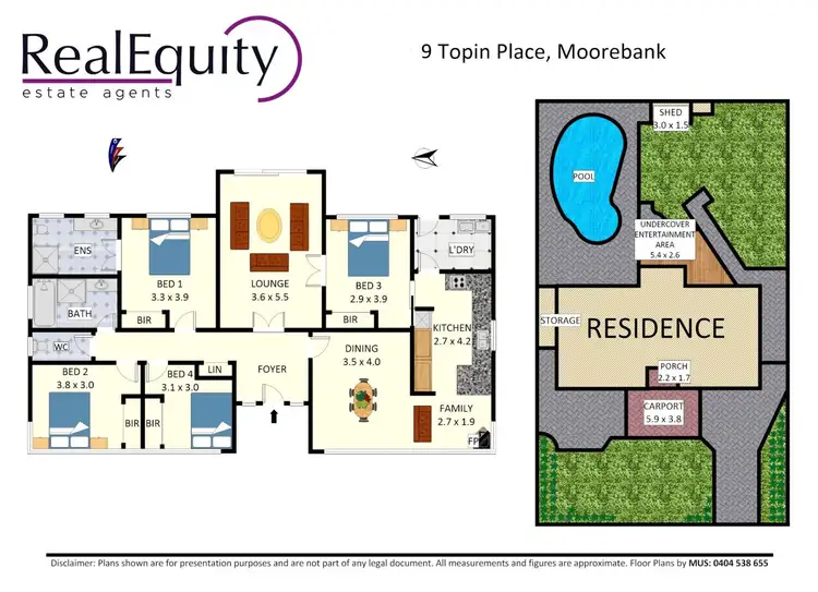 Floorplan of Homely house listing, 9 Topin Place, Moorebank NSW 2170