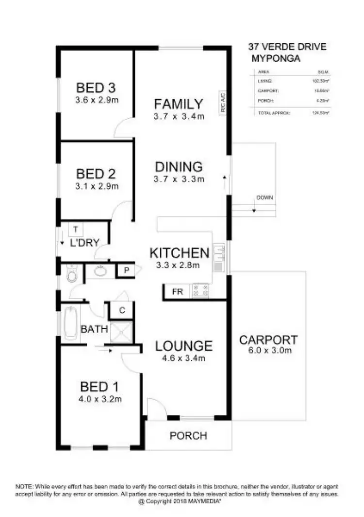 Floorplan of Homely house listing, 37 Verde Drive, Myponga SA 5202