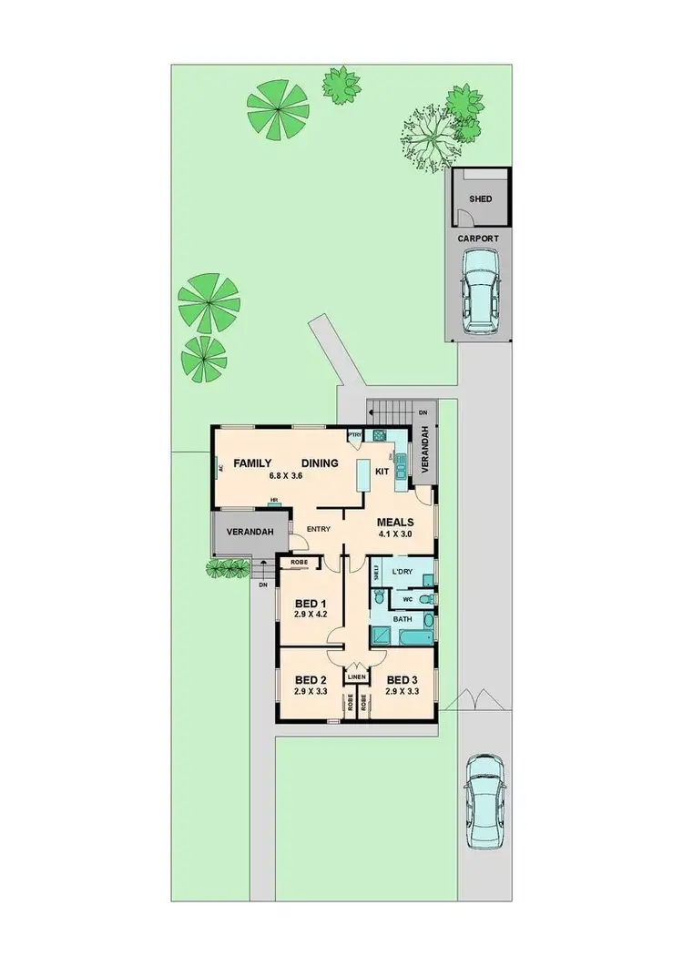 Floorplan of Homely house listing, 9 Kitchener Crescent, Seymour VIC 3660