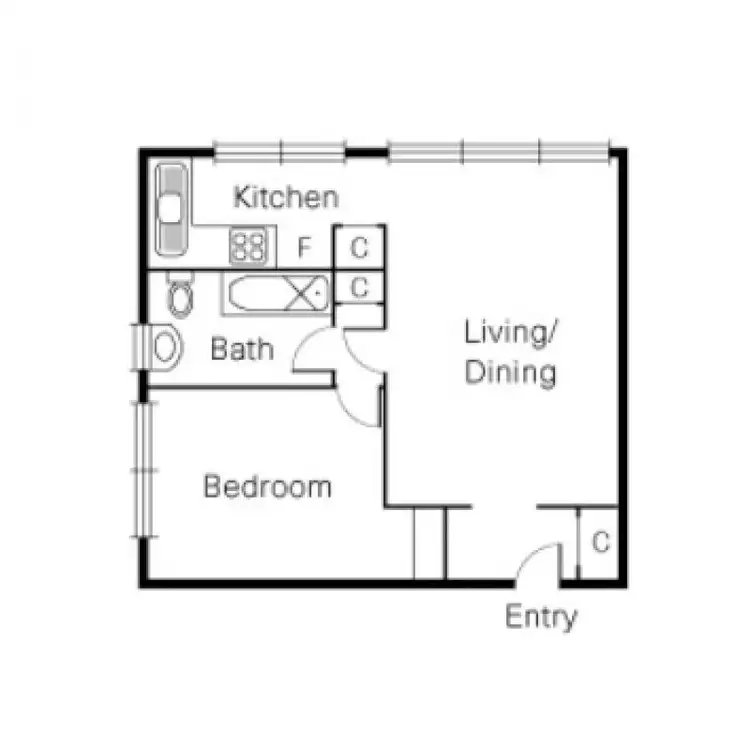 Floorplan of Homely apartment listing, 6/318 Beaconsfield Parade, St Kilda West VIC 3182