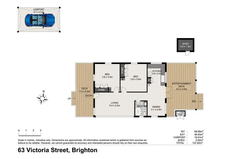 Floorplan of Homely house listing, 63 Victoria Street, Brighton QLD 4017