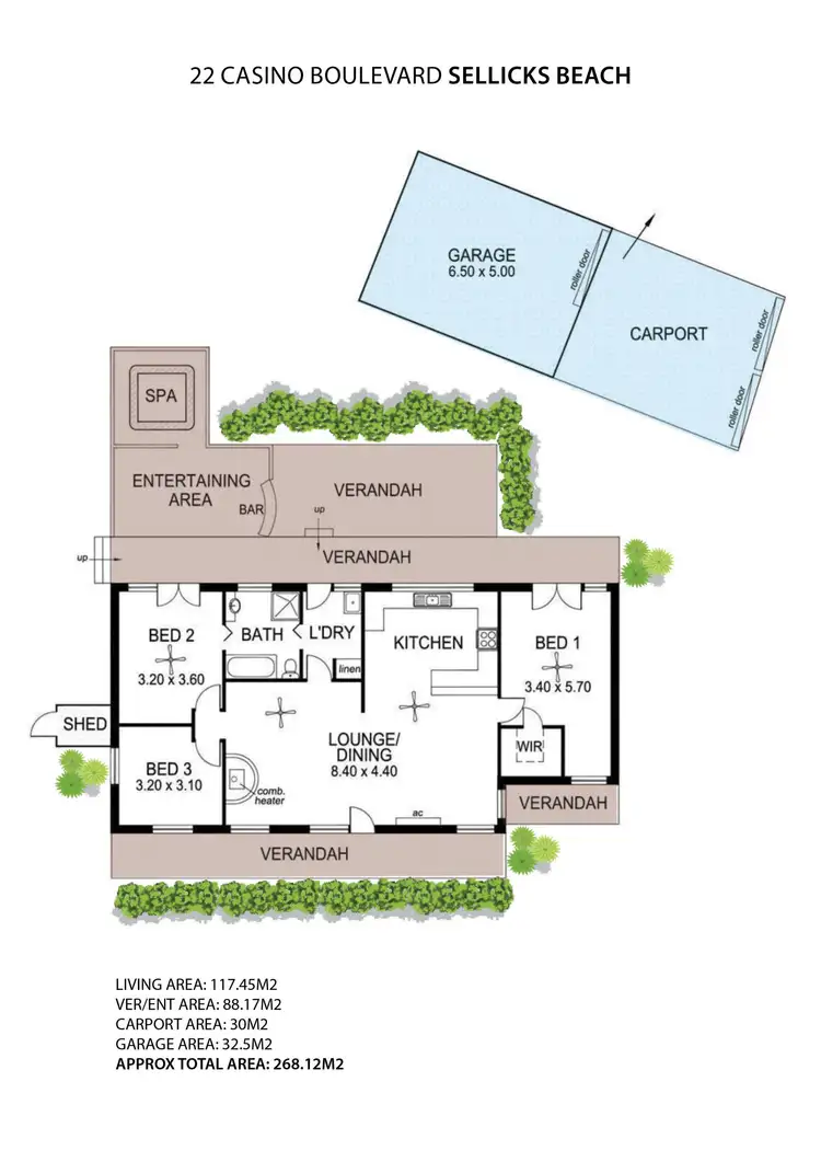 Floorplan of Homely house listing, 22 Casino Boulevard, Sellicks Beach SA 5174