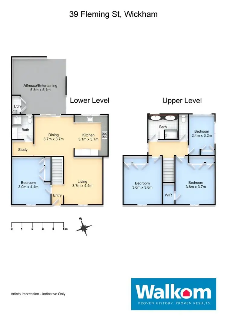 Floorplan of Homely house listing, 39 Fleming Street, Wickham NSW 2293