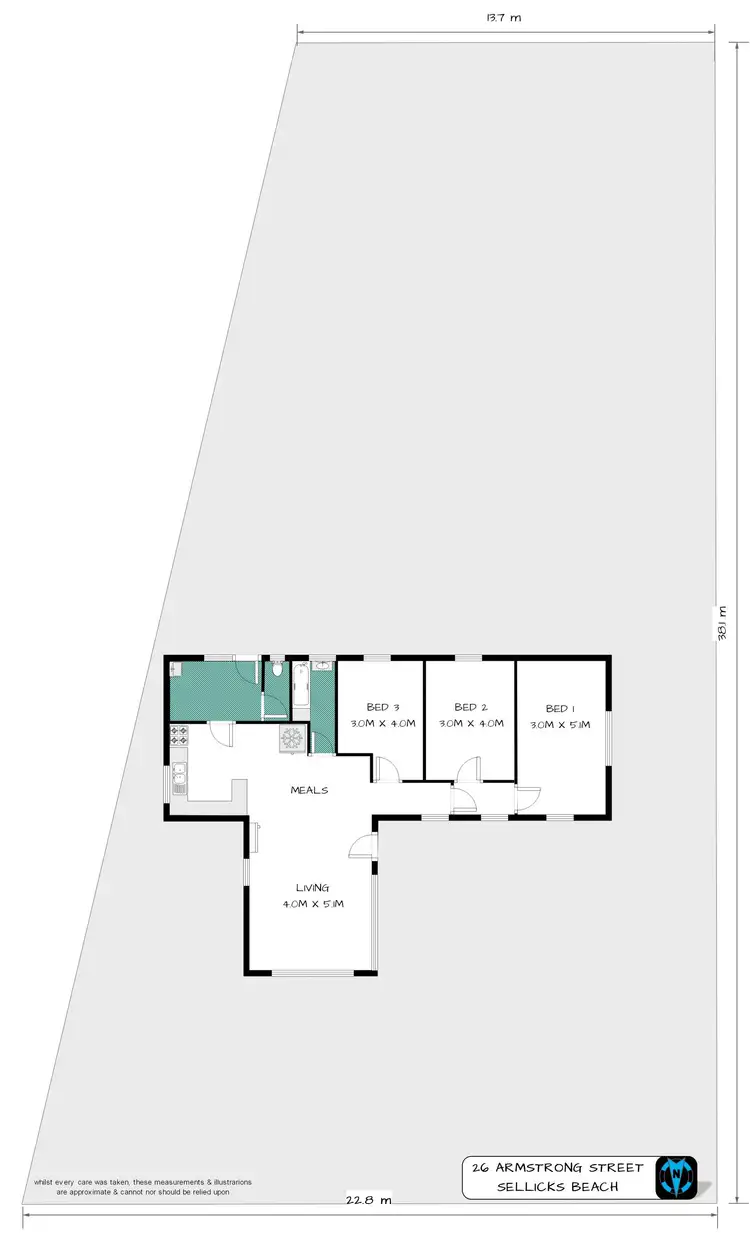 Floorplan of Homely house listing, 26 Armstrong Street, Sellicks Beach SA 5174