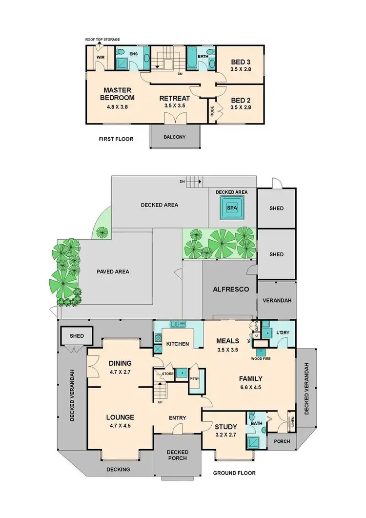 Floorplan of Homely house listing, 41 North Mountain Road, Heathcote Junction VIC 3758