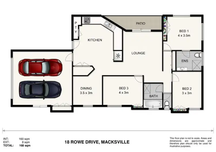 Floorplan of Homely house listing, 18 Rowe Drive, Macksville NSW 2447