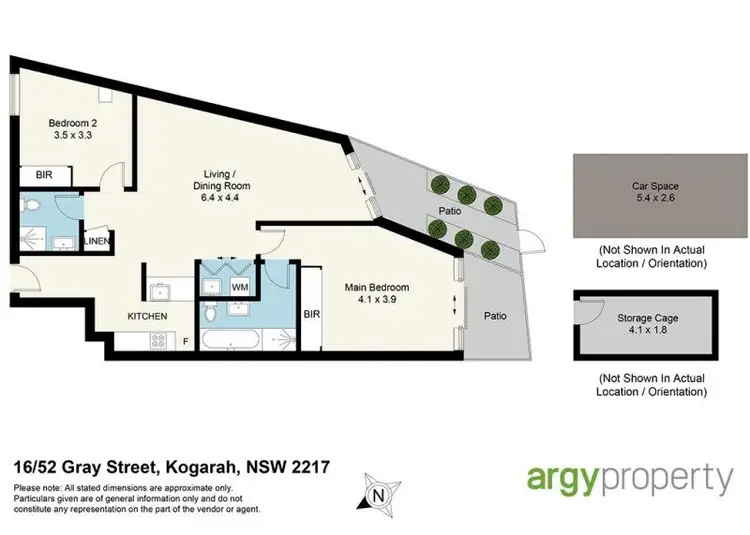Floorplan of Homely apartment listing, 16/52-56 Gray Street, Kogarah NSW 2217