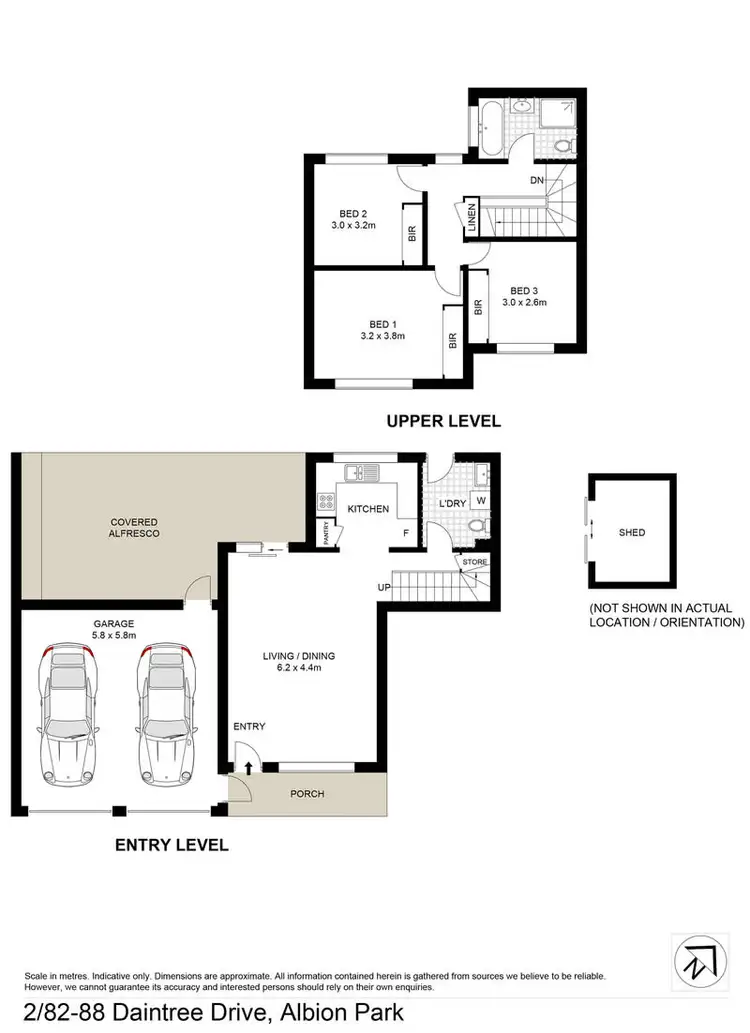 Floorplan of Homely townhouse listing, 2/88 Daintree Drive, Albion Park NSW 2527