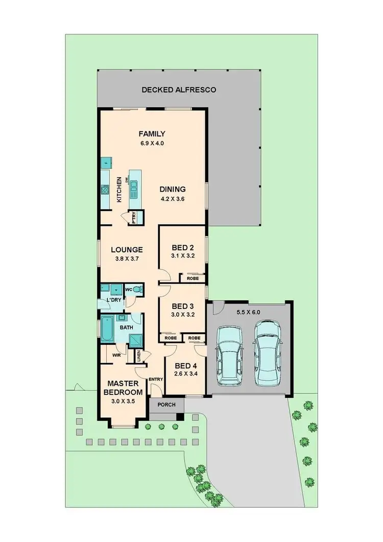 Floorplan of Homely house listing, 14 Prospect Place, Wallan VIC 3756