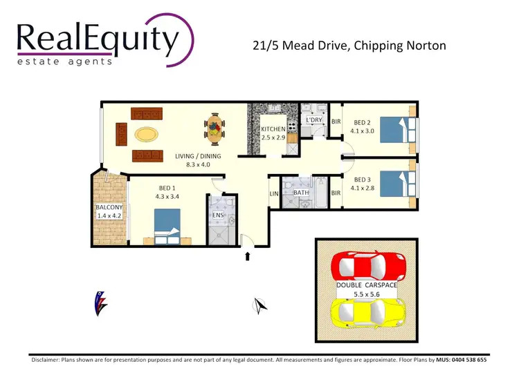 Floorplan of Homely unit listing, 21/5 Mead Drive, Chipping Norton NSW 2170
