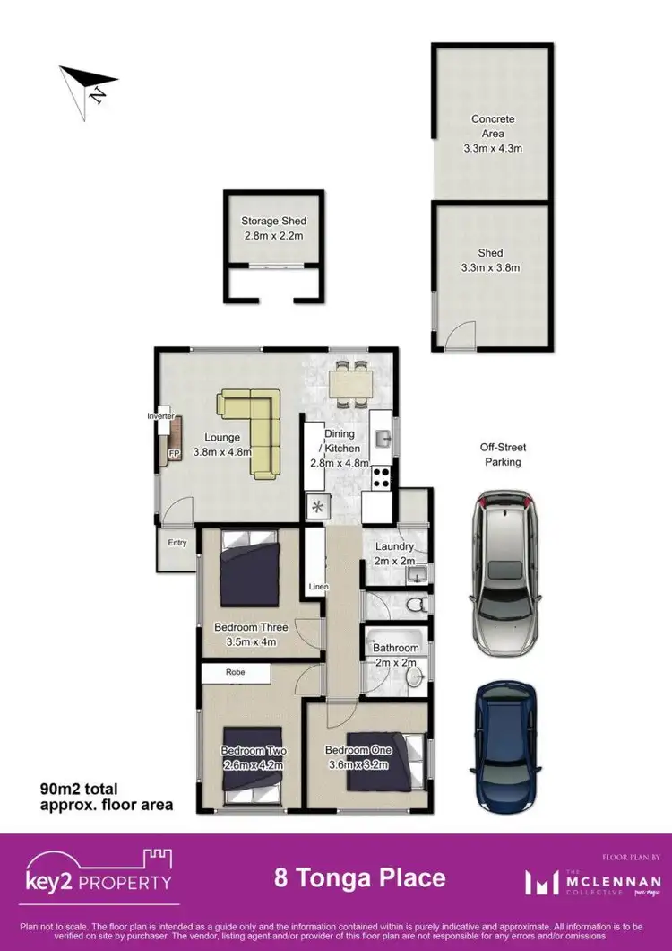 Floorplan of Homely house listing, 8 Tonga Place, Ravenswood TAS 7250