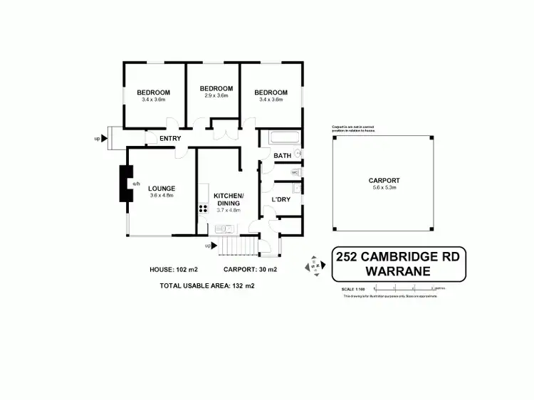 Floorplan of Homely house listing, 252 Cambridge Road, Warrane TAS 7018