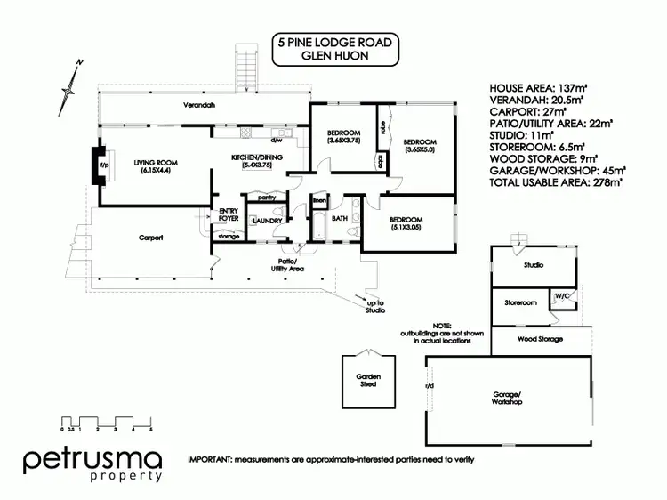 Floorplan of Homely house listing, 5 Pine Lodge Road, Glen Huon TAS 7109