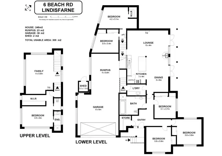 Floorplan of Homely house listing, 6 Beach Road, Lindisfarne TAS 7015